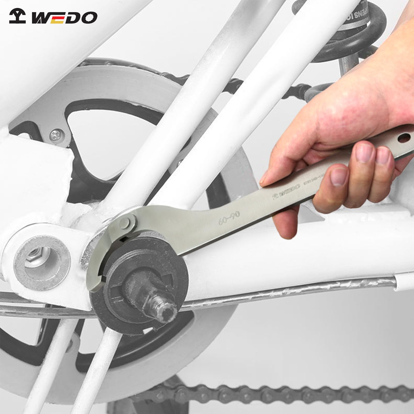 WEDO Llave de Gancho Ajustable C Llave Herramienta - 155-230mm,acero inoxidable,Inglesa Llave Sujeción Pinza C Gancho,Largo 400mm,resistente a la corrosión,forjada de una sola vez