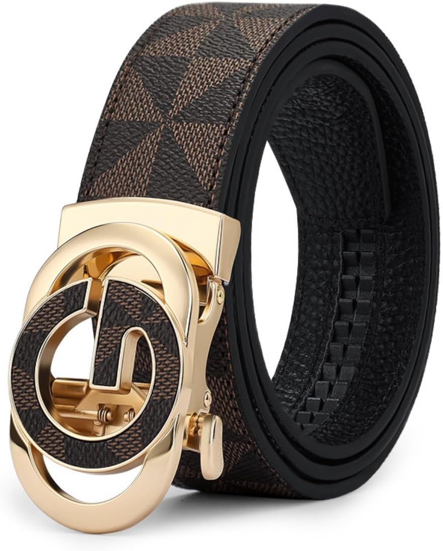 Mens Ratchet Belts Designer Belt Men Automatic Buckle Gift Box