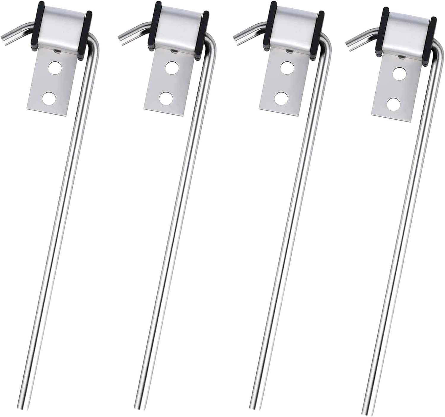 4Pcs Heavy Duty 304 Stainless Steel Exhaust Hanger Rod -3/8" Rod 10" Long Universal Exhaust Hanger for Automotive