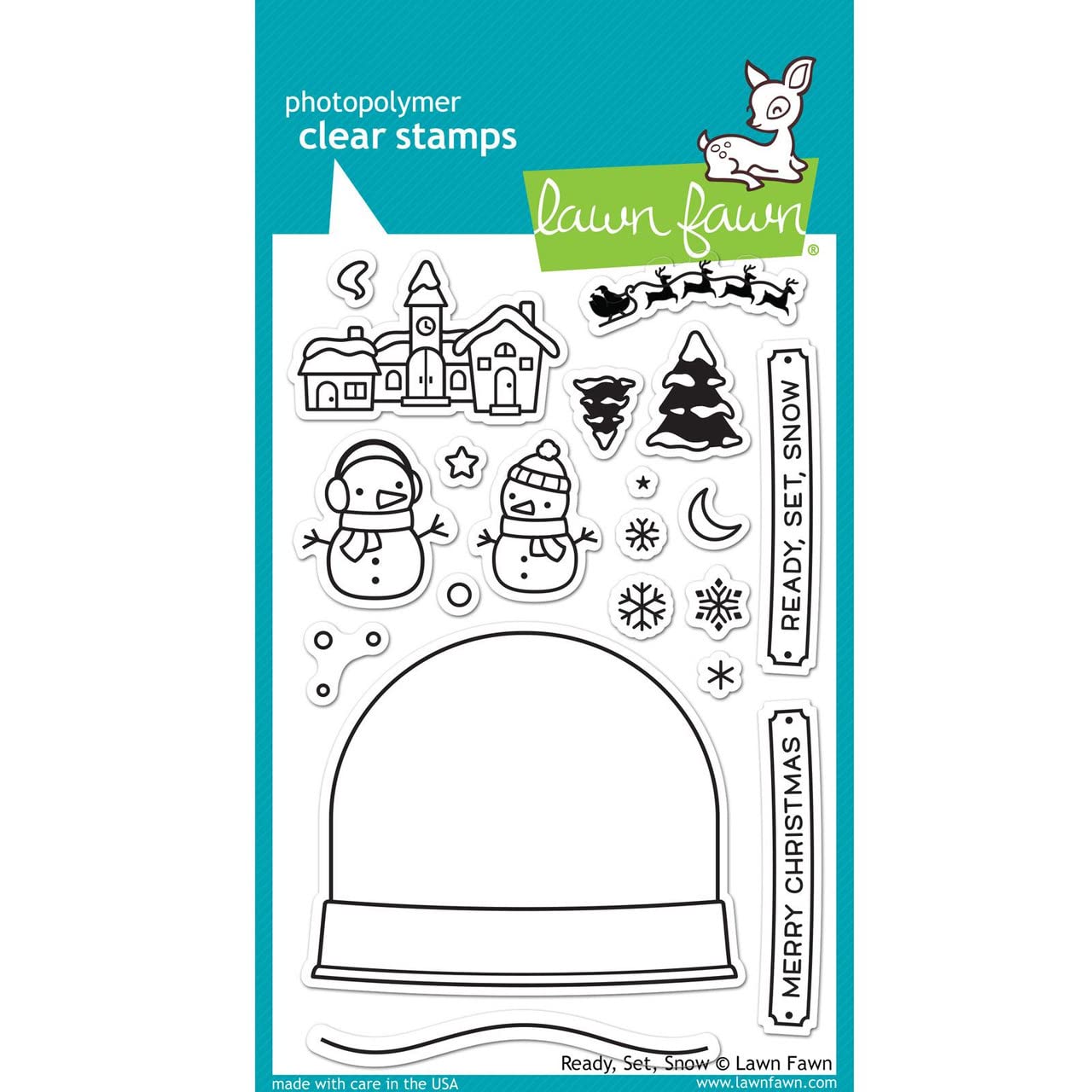Lawn Fawn Clear Ready Set Snow Stamps