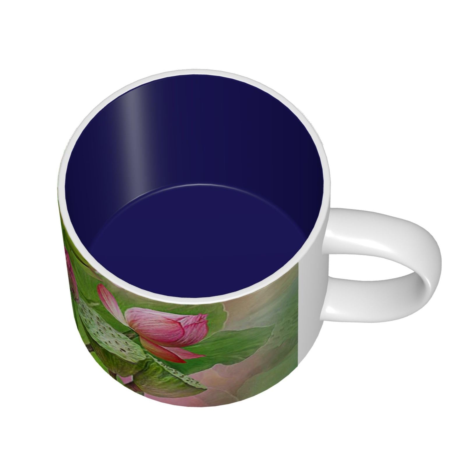 Spirit of the Lotus bedruckte große Keramiktasse Kaffeetasse