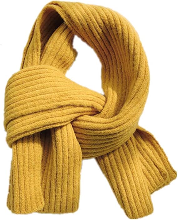 Amazon マフラー レディース メンズ 秋冬用 ショートデザインウール混紡 手入れ簡単 クリスマスプレゼン 11色 イエロー マフラー 通販