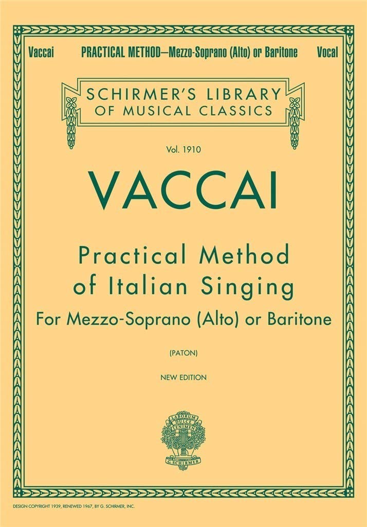 Practical Method of Italian Singing : New Edition - Mezzo Soprano or Baritone Paperback – November 1, 1986