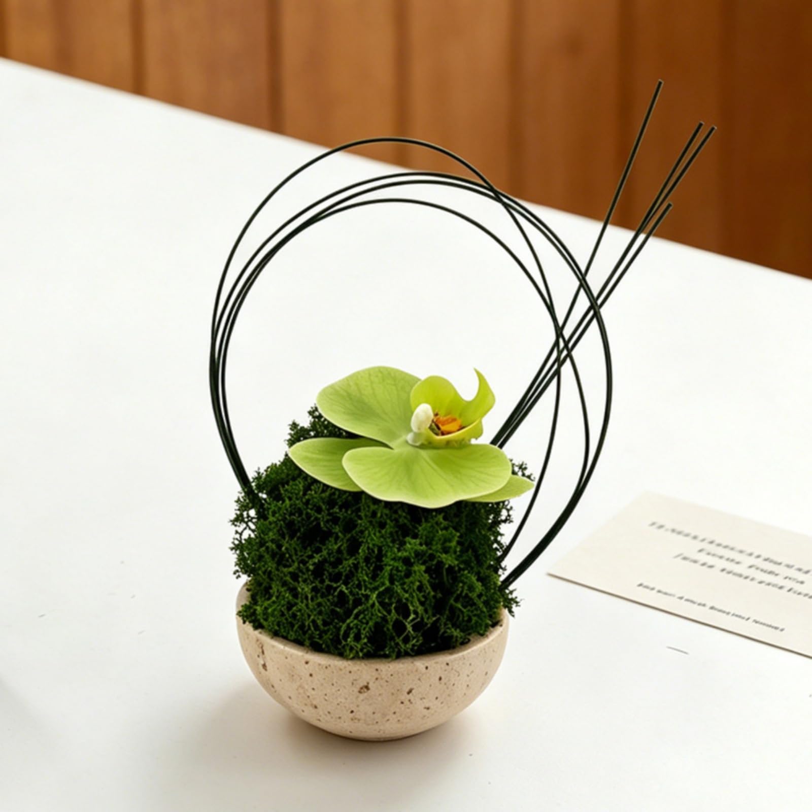 Flor Artificial Artificial Compacto Planta con Maceta Fácil Cuidado Flor en Maceta para Recibidor