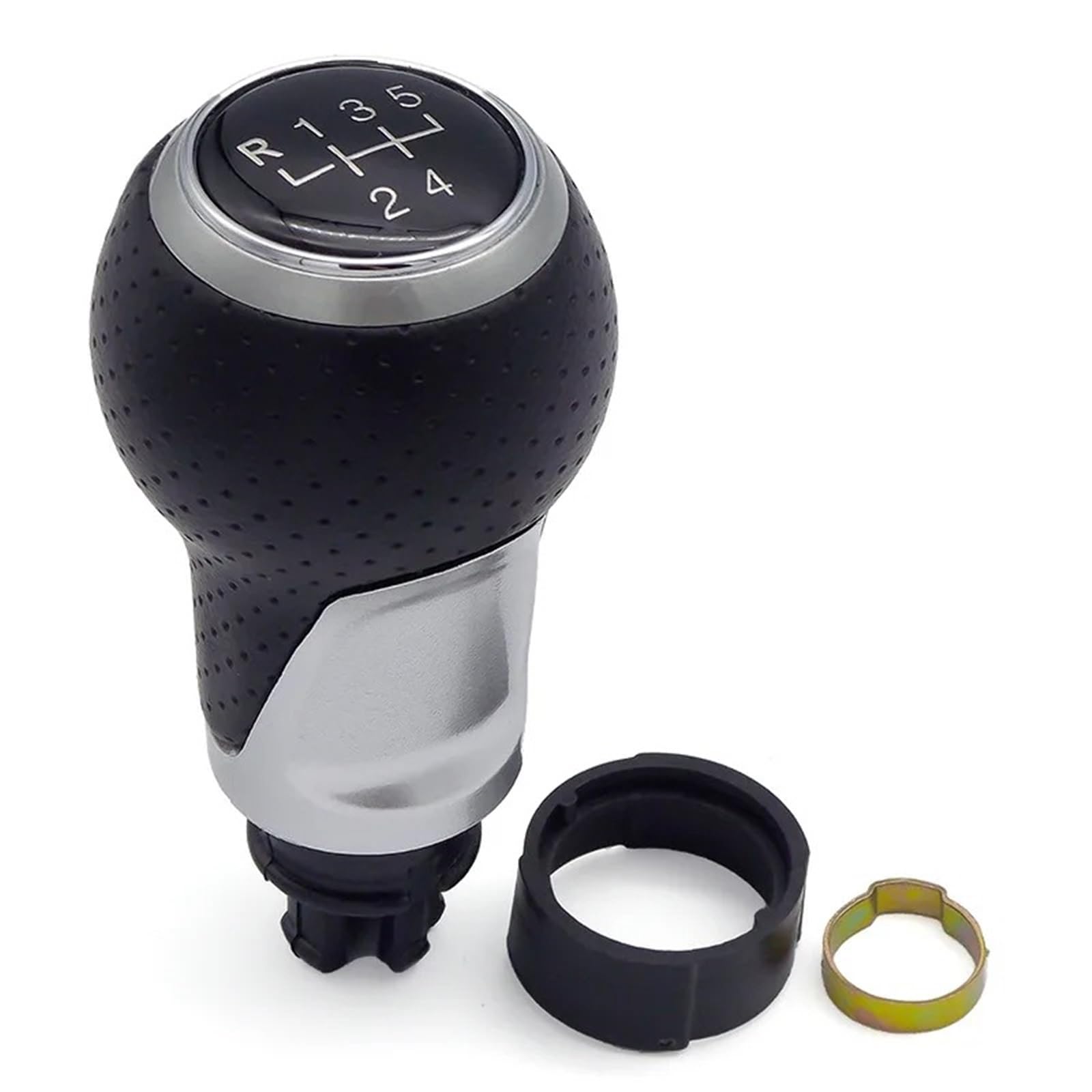 tusgt Gear Shifter Knob Head for Skoda for A3 for A4 B6 B7 B8 for A6 S4 8K for A5 8T for Q5 8R Car Gearbox Shift Knob Head Transmission Parts 12MM(SQ-black-040-5)