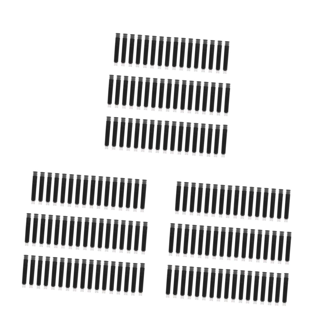 DOITOOL 3 Set Ricariche Per Penne Stilografiche Professionali Nero Fluido Set Per Ufficio E Scuola Facili Sostituire E Portatili 100 Pezzi * 3