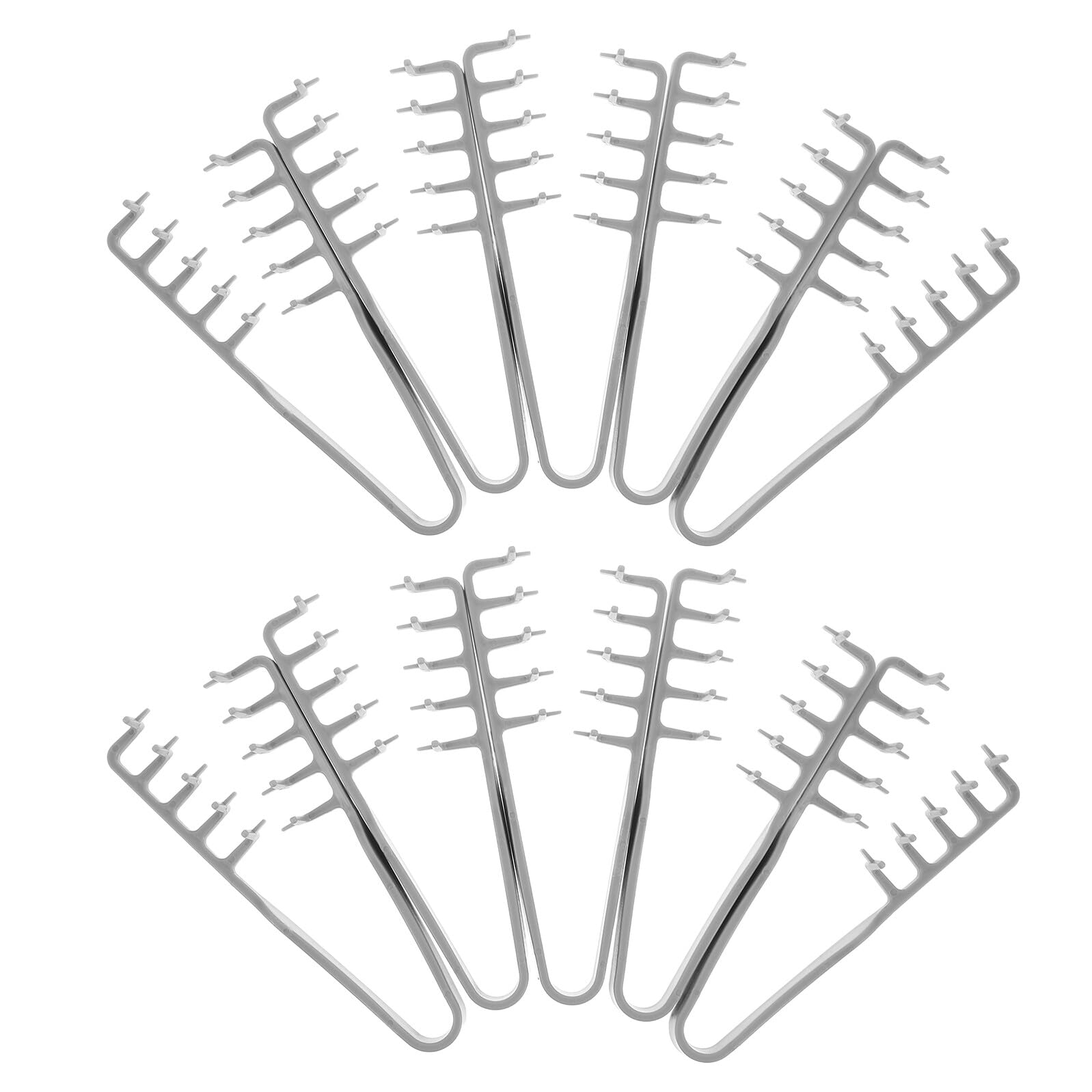 NOLITOY 10 Piezas Peine Textura Esponjosa de Doble Hilera Peine para Levantar el Flequillo y Aumentar Volumen Herramienta de Peinado para Hombres y Mujeres de Dientes Anchos