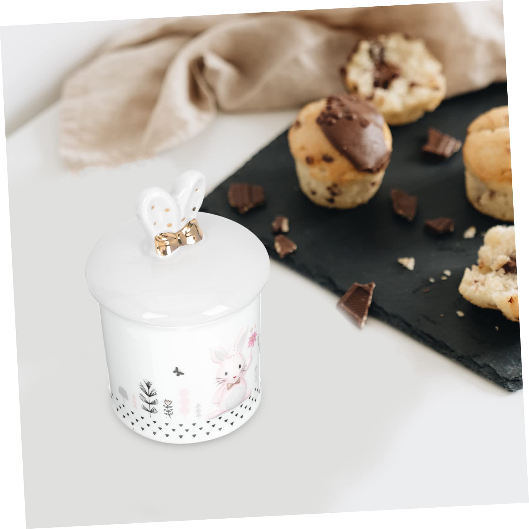 Zerodeko Barattolo Per Tè in Ceramica Contenitore Sigillabile Per Biscotti Barattolo Per Conservazione Domestica Porta Biscotti Coperchio Ermetico Per Tè
