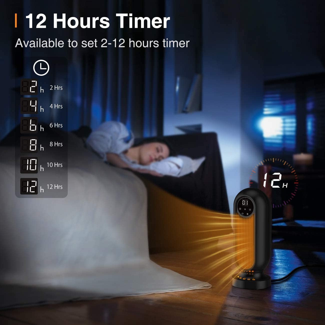 Amazon.com: Infray Space Heater, 1500W Oscillating Ceramic Tower Heater,  Portable Fast Heating Electric Fan Heater with Adjustable Thermostat, 12Hrs  Timer, Remote Control u0026 LED Display for Home Office Indoor Use : Home