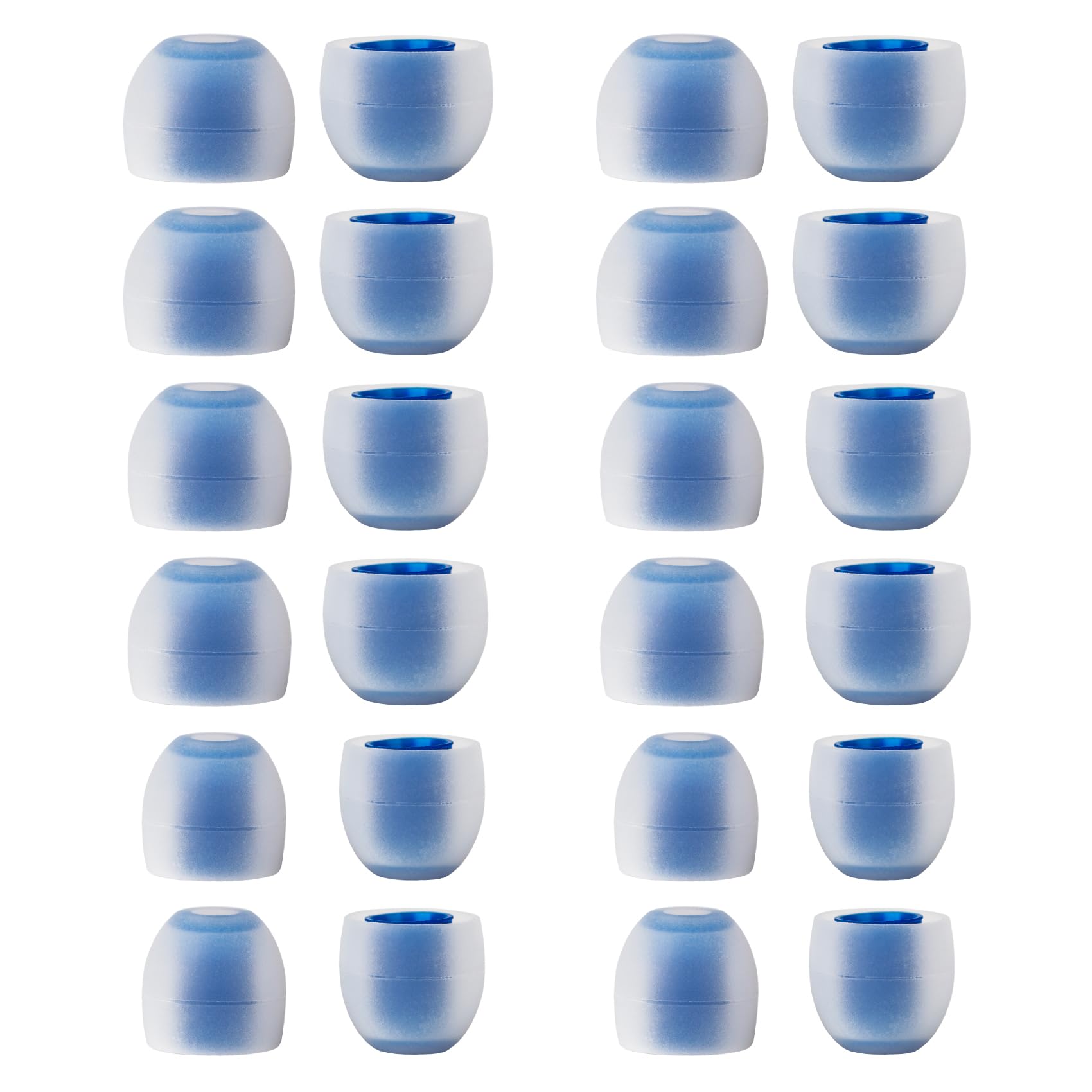 12 Pairs KBEAR 135 Silicone IEM Earbuds Ear Tips for KZ ZS12 Pro 2 (Blue)