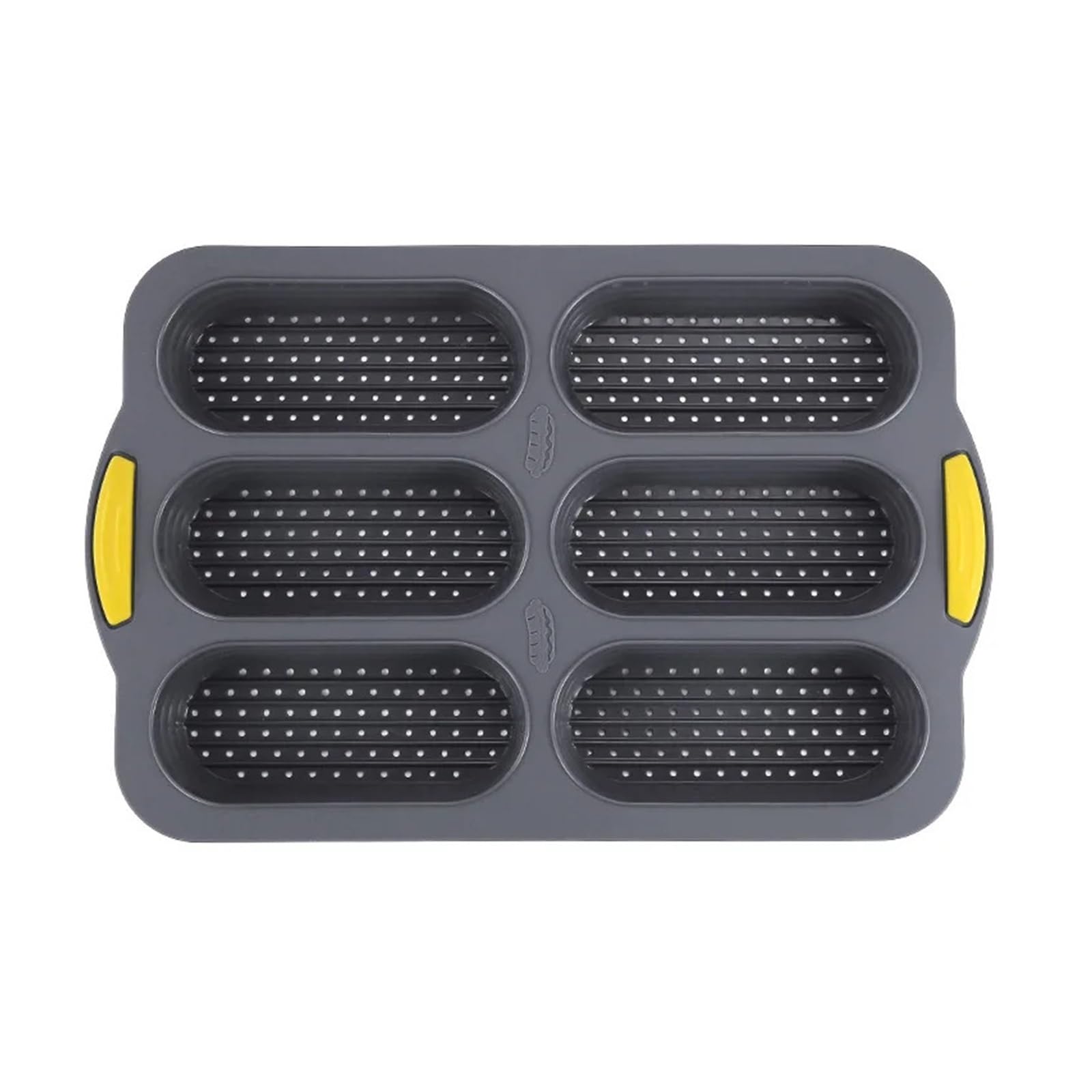 Moule à pain en silicone 6 cavités antiadhésif pour ne plus rater vos hot-dogs