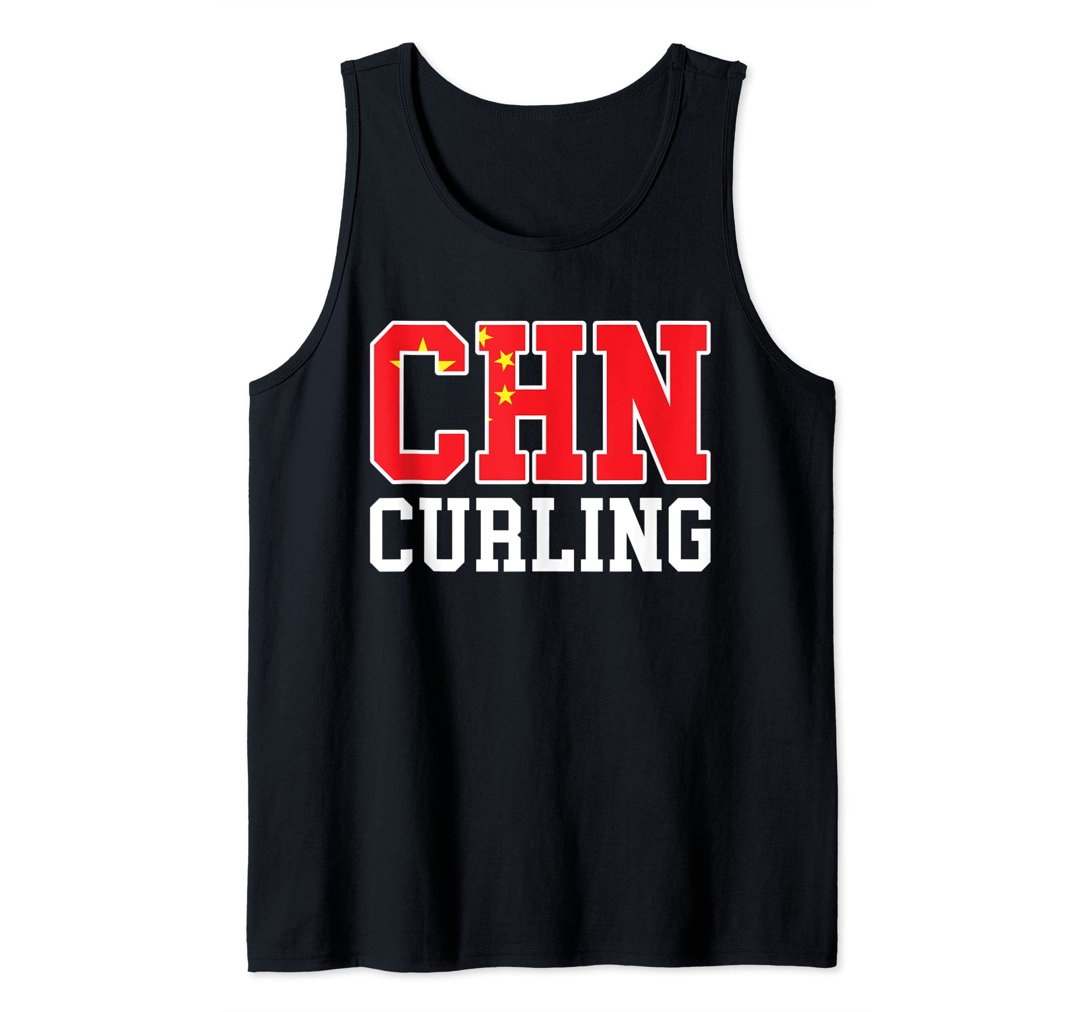 China Flag Curler - Chinese CHN Curling Tank Top
