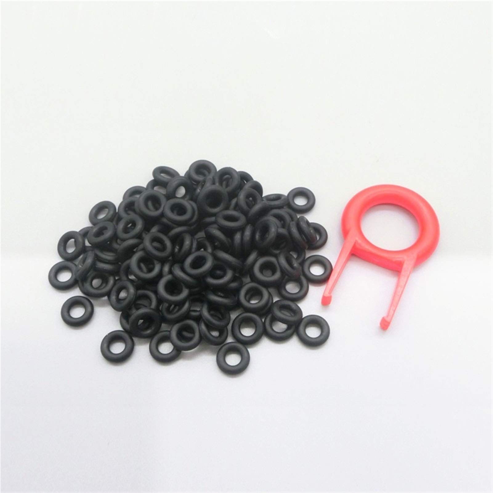 Pangocho JINchao-O-Ring Sealing Washer 110pcs Keycaps O Ring Seal Switch Sound Dampeners, Keyboard Damper Noise Reduction Keyboard O-ring Seal, Rubber (Color : Black, Size : 8x5x1.5mm)