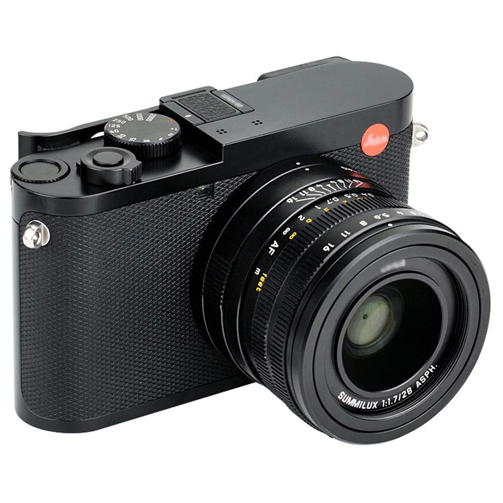 JJC Uchwyt kciuka w górę gorącej stopki do aparatu Leica Q2 DSLR, uchwyty kciuki w górę, lepsza równowaga i wygoda chwytu - srebrny