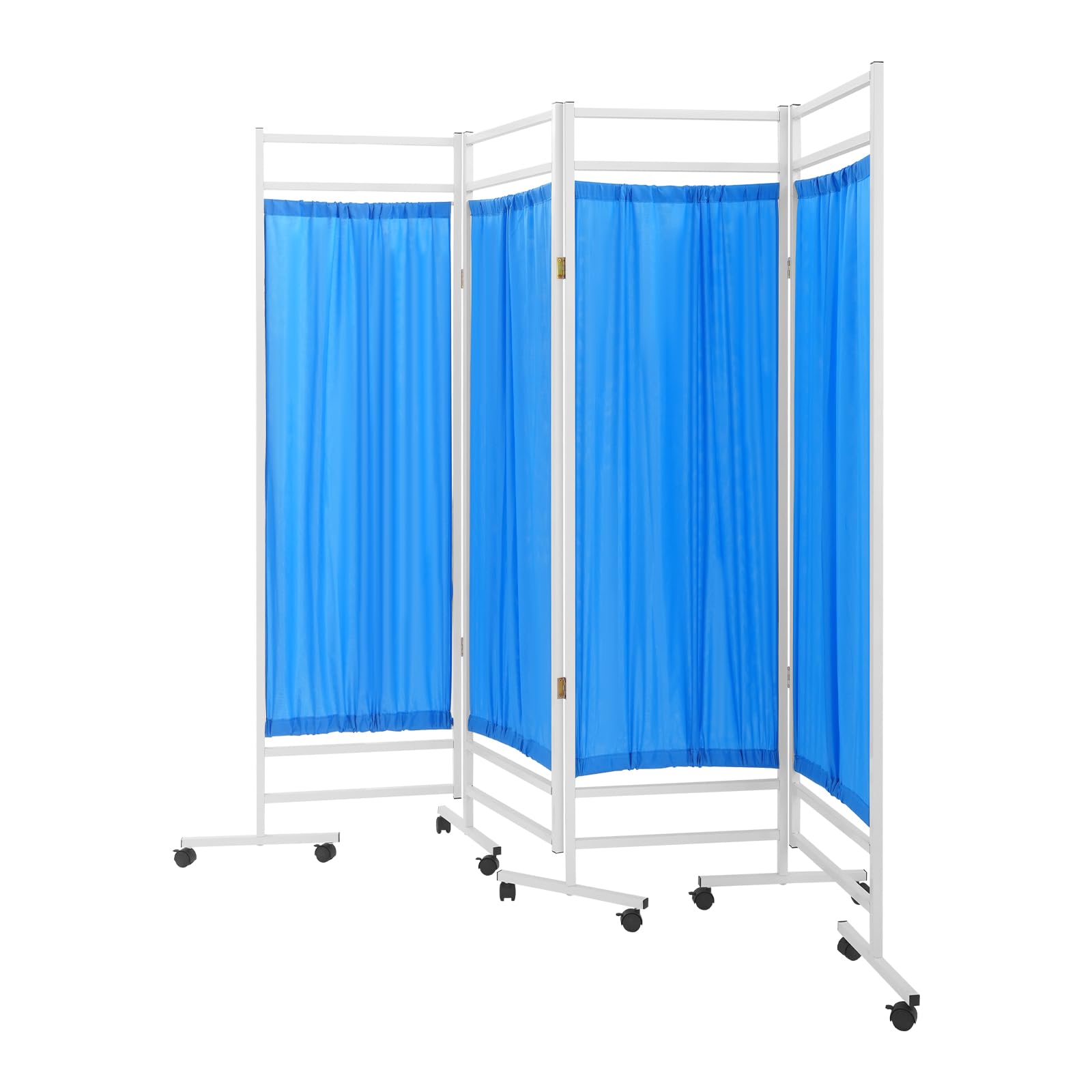 Écran de confidentialité pliable avec 10 roulettes verrouillables nylon