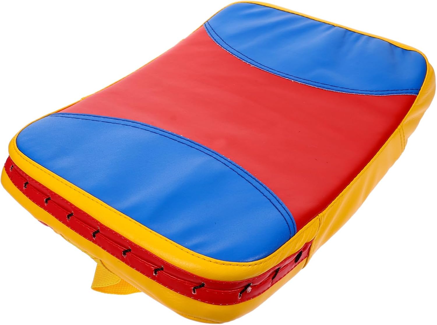 BESPORTBLE Small Curved Kickboxing Training Pad Lightweight Taekwondo Side Kick Shield with Wrist Strap for Martial Arts Practice