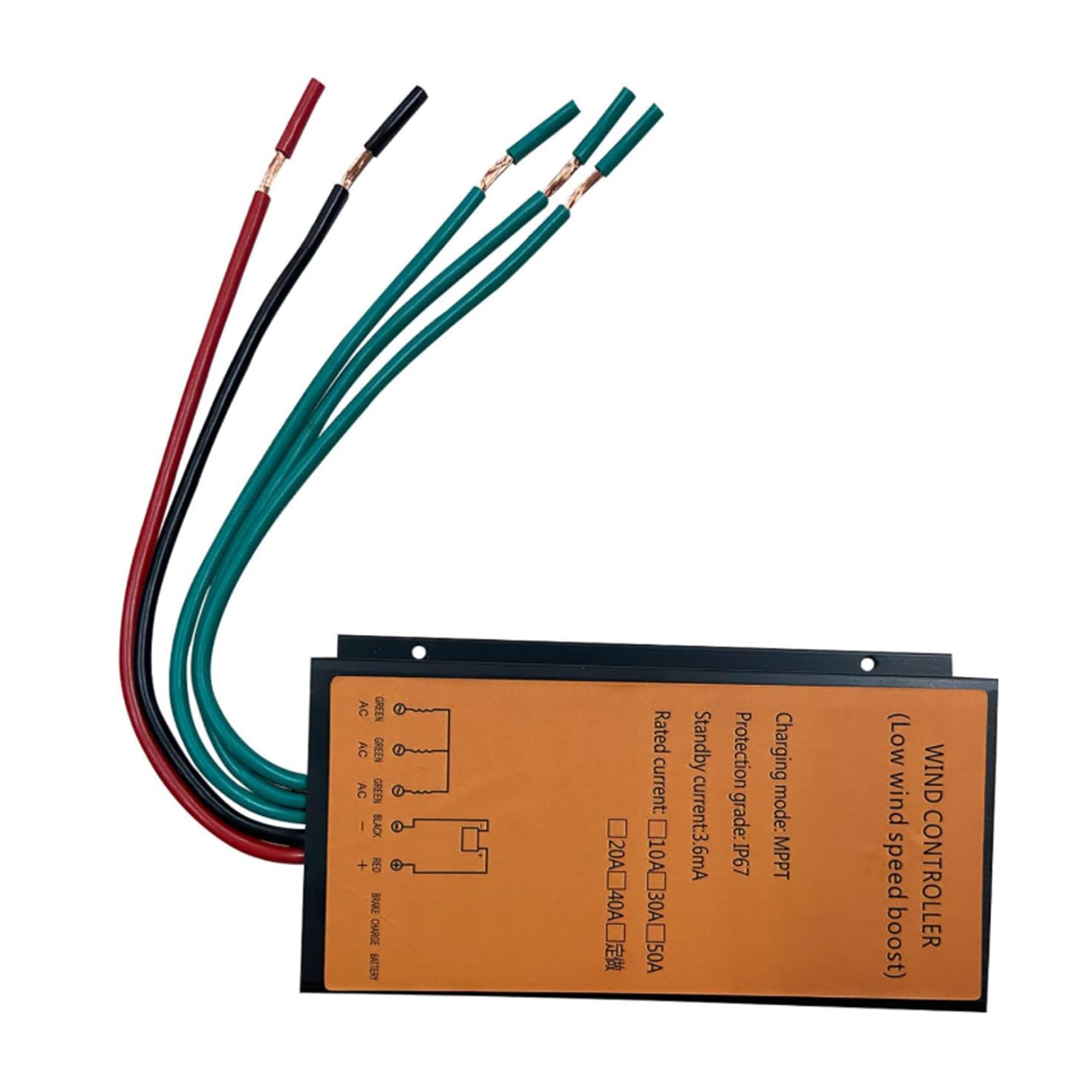 Kontroler ładowania turbiny wiatrowej 5000W, 12V/24V/48V/220V 10A-50A, wodoodporny IP67, kontroler generatora wiatrowego, do wszystkich trójfazowych turbin wiatrowych