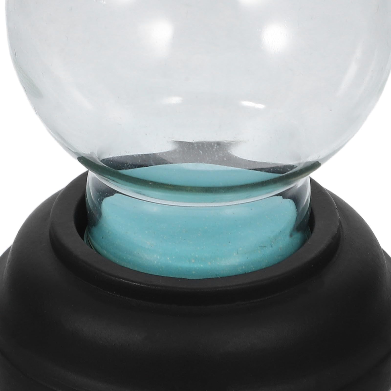 minkissy 5 Piezas Cúpula de Bola de Nieve Rellenable de Vidrio Negro para