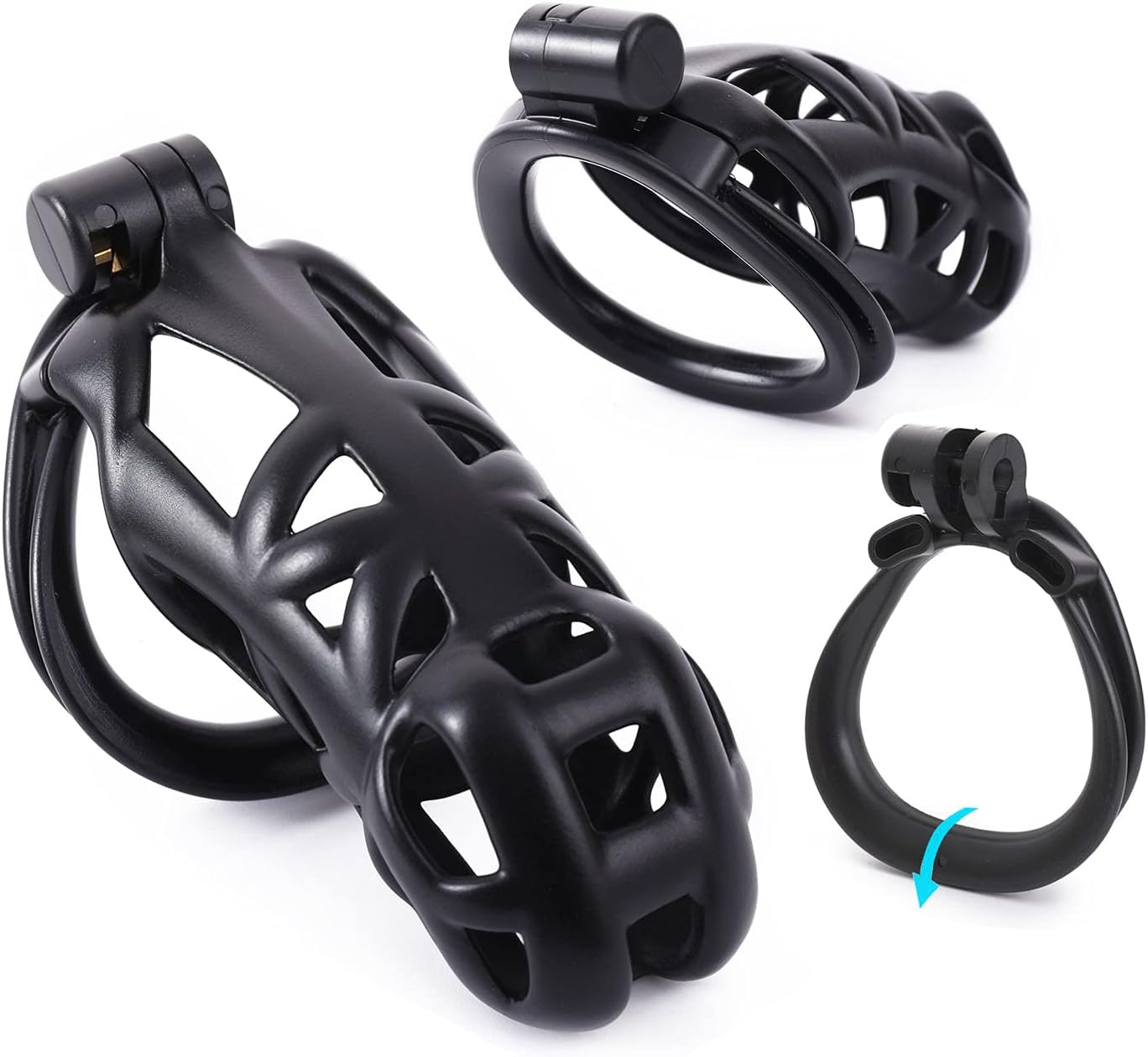 Birdlocked : Cage De Chasteté Masculine En Silicone Médical F9B