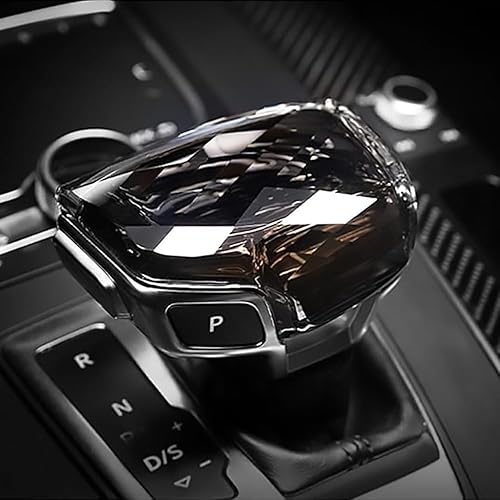 MOREWAY Cubierta de palanca de cambios de cristal artificial para A4 A5 S4 S5 RS4 RS5 Q5 Q7 Accesorios interior