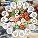 30 Pieces Christmas Cookie Stencils Fondant Cupcake Stencil Set Decorative Stencils Cake Tool