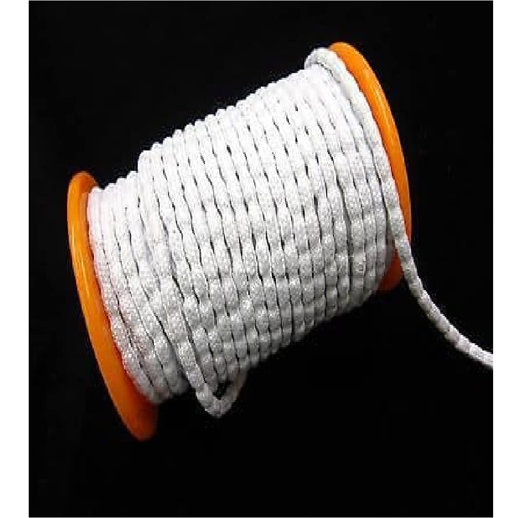 UNIQUELLA Fabrics and Drapes 1.8" Wide Leaded Wind Proof Weighted Drapery for Sheer and Light Weighted Curtain Tape Cording Style Package 5 Meter