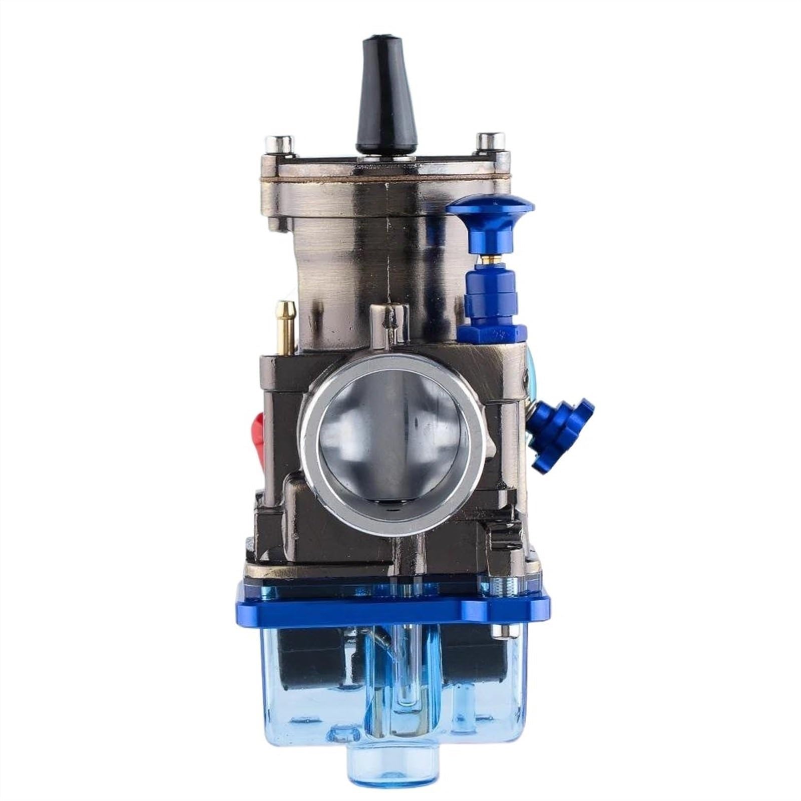 Pieza del carburador Universal para PWK 24mm para Motor De 90cc A 125cc Carburador De Motocicleta Tazón De Cubierta Transparente Azul Azabache