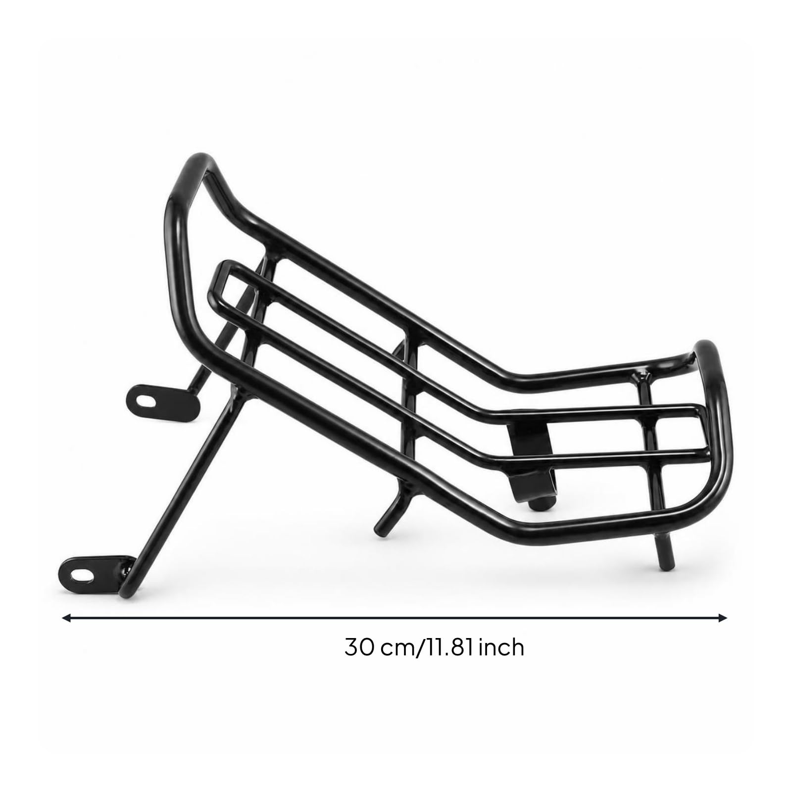 F Fityle Motorcycle Guard Rail Portaequipajes Trasero para Motocicleta Luggage Rack Parrilla Soporte Marco Robusto con Barandillas Laterales y Traseras Adecuado para Camping