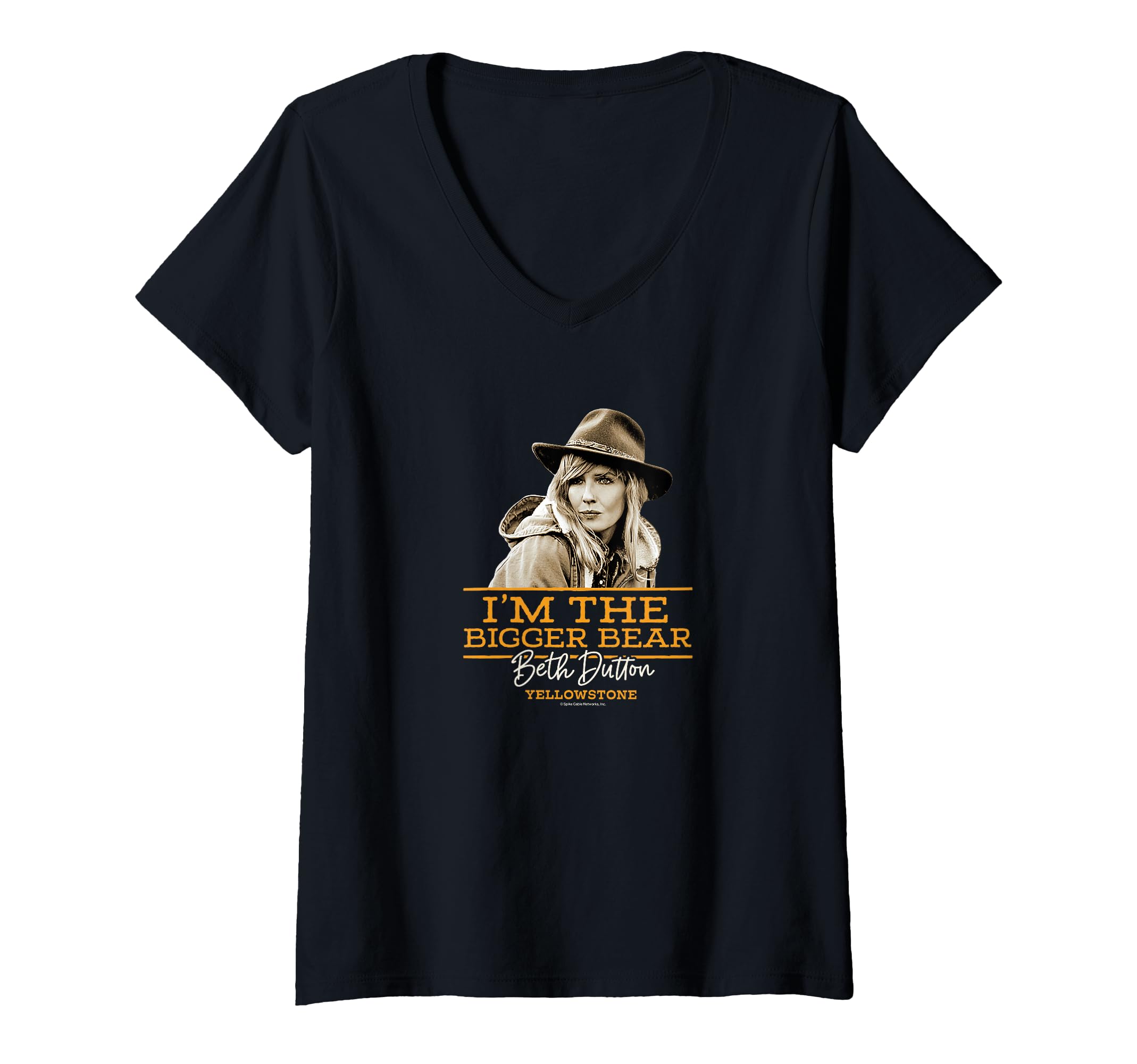 Womens Yellowstone - Beth Dutton I'm The Bigger Bear V-Neck T-Shirt