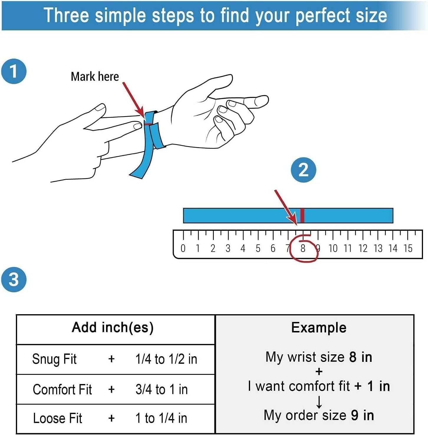 Watch Link Removal Kit, Tools to Adjust and Remove Bracelets，Pin Remover for Sizing Strap, Watches Sizing Adjustment Tool Kit for Watches Repair and Sizing, Watch Band Adjustment Tool Kit (Blue)