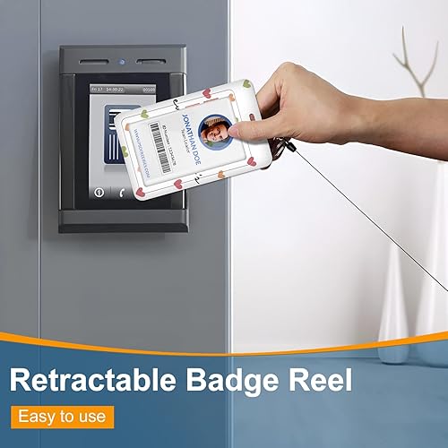 Miniatura 3 de Plifal Soporte para tarjetas con carrete retráctil Funny Its Fine Im Fine Nombre Etiqueta de identificación para el trabajo oficina enfermeras