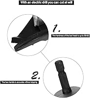 Vista 4 de Cabeza de corte de chapa metálica Tijeras de metal accesorio de taladro Cabezal de corte multifunción con mango Accesorio de chapa Cabezal de corte