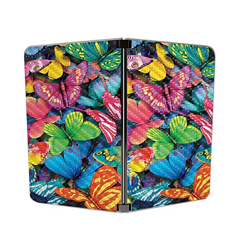Image of MIGHTY SKINS MightySkins Carbon Fiber Skin for Microsoft Surface Duo - Butterfly Party | Protective, Durable Textured Carbon Fiber Finish | Easy to Apply | Made in The USA