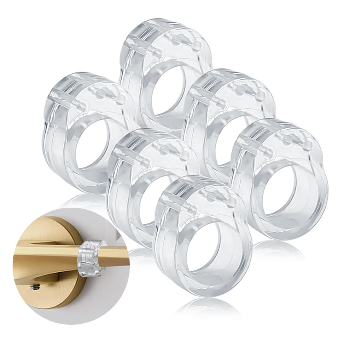 HASTHIP® Door Knob Wall Protector, 6Pcs Door Handle Buffers, PVC Door Knob Buffers Wall Protector Door Buffers Door Stopper Universal Transparent Door Knob Buffer for Bedroom, Bathroom (B0CTBYC4RX) Amazon Price History, Amazon Price Tracker