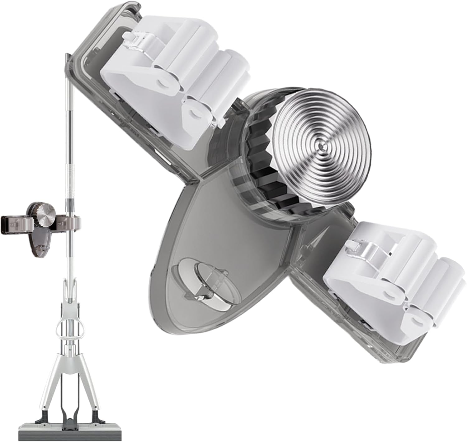 Generisch Mop And Broom Holder Wall Mount | Broom Mop Hanger | Space Saving Mops Handle Hanger | Utility Rack For Kitchen, Garden, Laundry Room