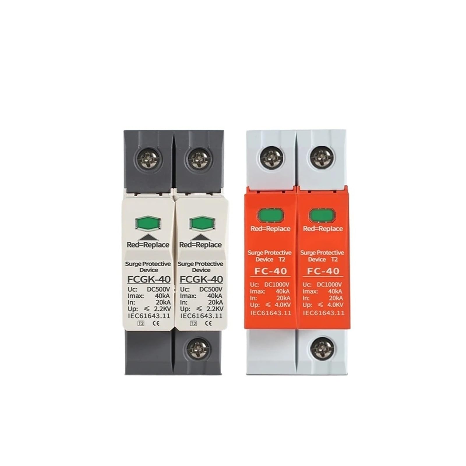 Protection contre les surtensions 385VAC Orange pour tableau électrique