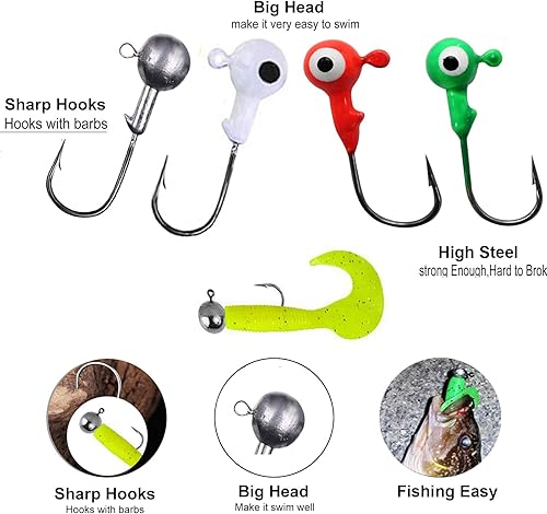 Miniatura 4 de 437243Pcs Fishing Lures Kit for Freshwater &Saltwater,Bass Fishing Lure Kit Trout Bass Salmon Walleye, Fishing Hooks,Fishing Tackle Box, Fishing