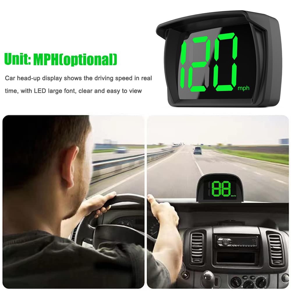 NUOVO ARRIVO AUTO HUD GPS Head Up Display tachimetro contachilometri facile da usare EUR 26,97