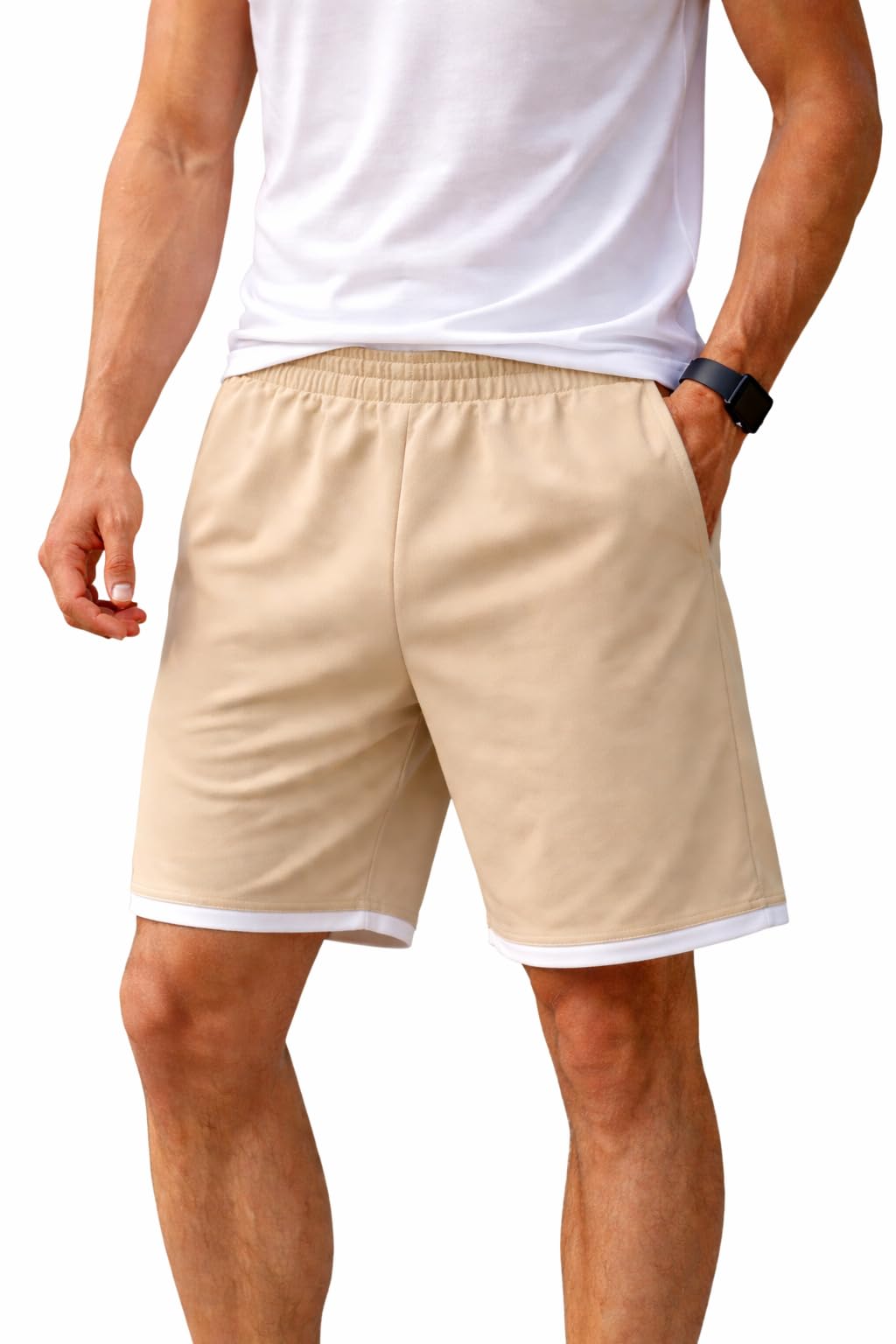 Berrylush Casual Wear Solid Regular Fit Shorts Pant for Men, Shorts Pant for Man, Shorts for Men, Shorts for Man in neutral