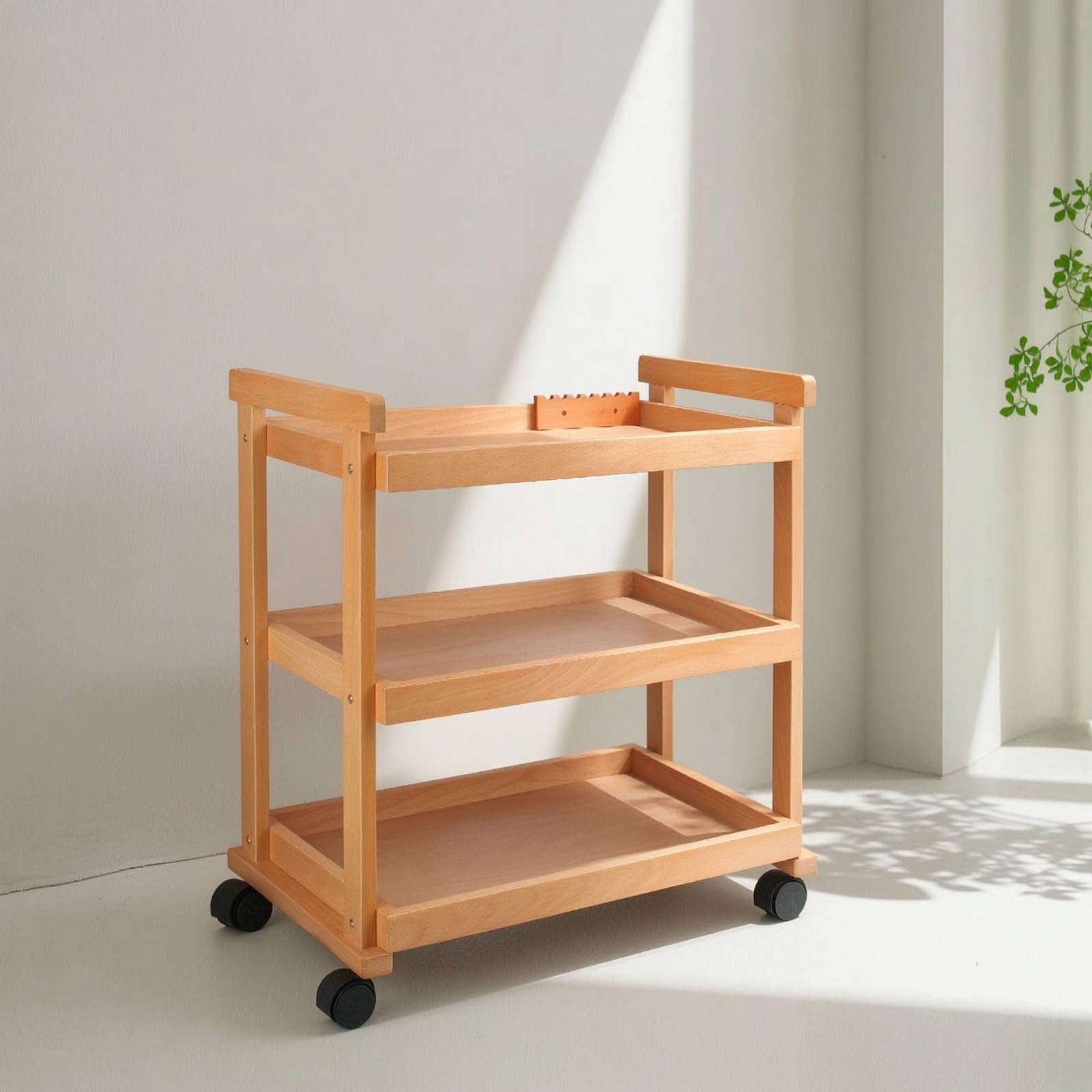 Carrello da Disegno Multilivello Carrello Portaoggetti con Ruote Multiuso Mobile per Pittori, Studio D'arte, Laboratorio, Carrello A Tre Strati Allargato E Ispessito