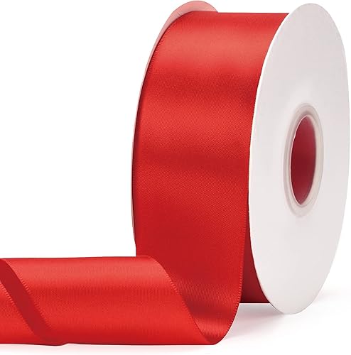 Miniatura 10 de Cinta de satén de doble cara azul marino de color sólido de 1-12 pulgadas x 50 yardas, cintas de tela perfectas para decoración de bodas y fiestas,