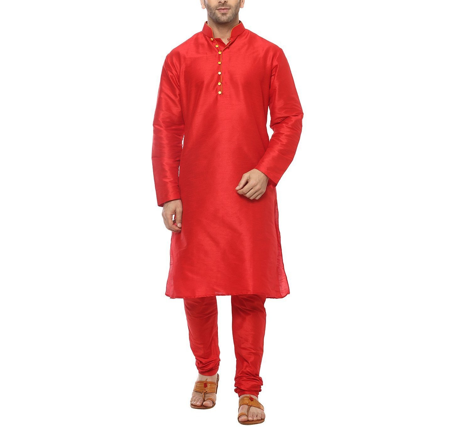 Royal Kurta Men's Silk Blend Kurta Pyjama Set