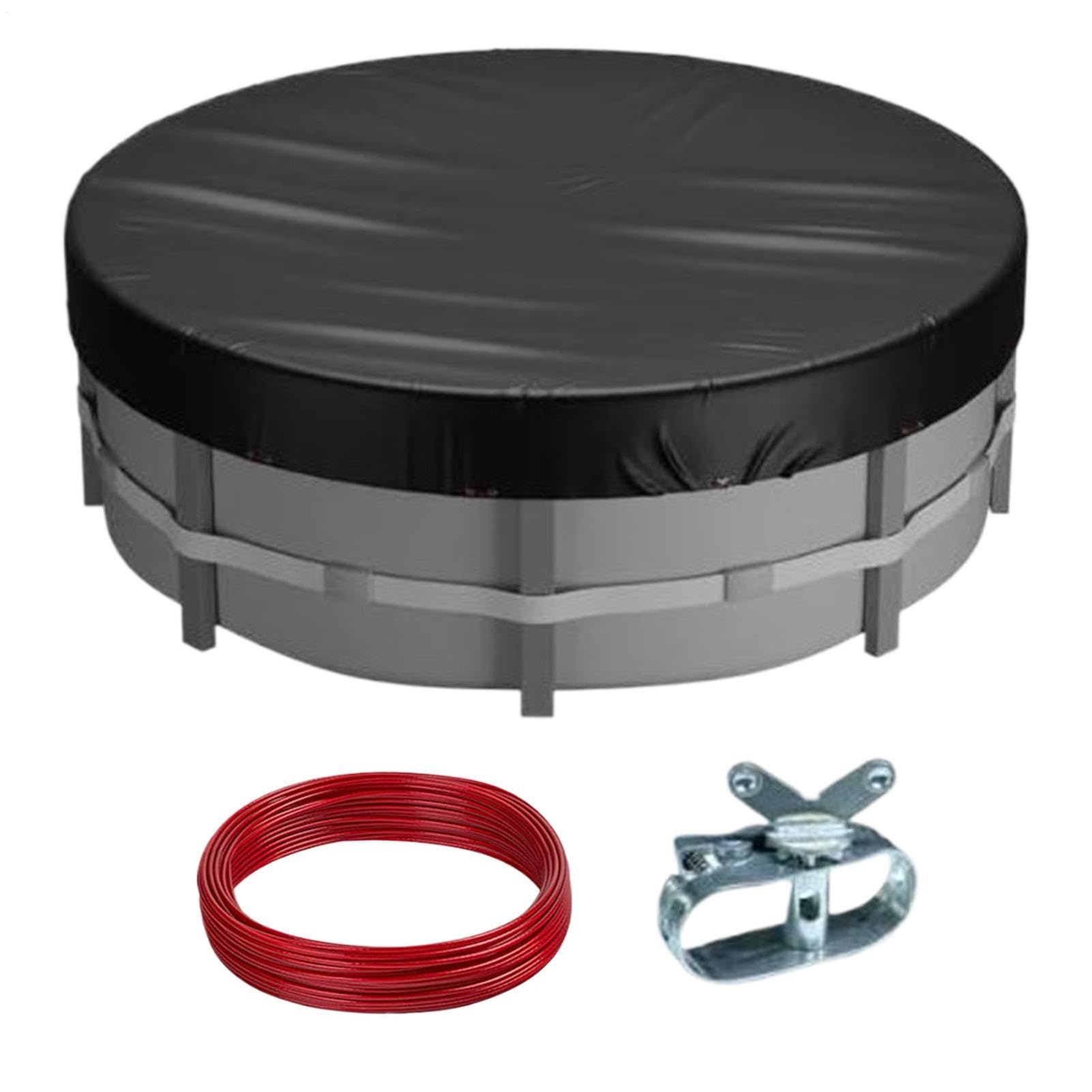Cubierta de piscina impermeable plegable cortavientos con