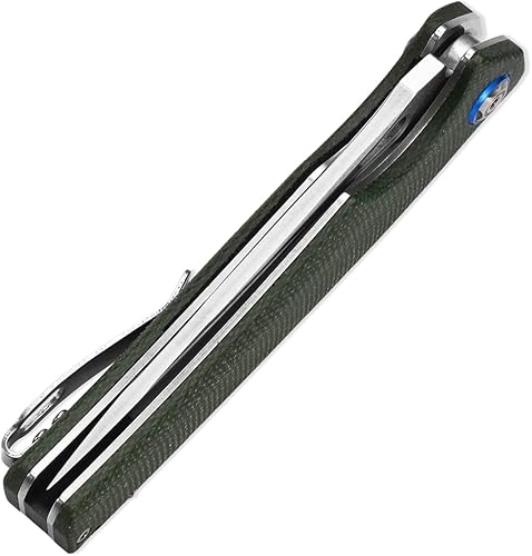 Miniatura 7 de Sitivien Cuchillo plegable ST130 cerradura de forro de herramientas EDC 14C28N acero y mango de Micarta para acampar al aire libre senderismo