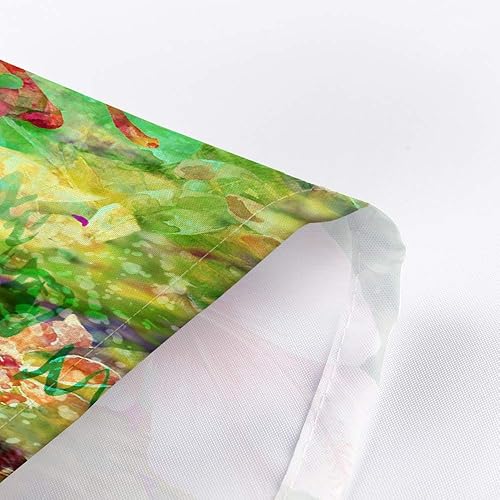 Miniatura 5 de Cortina de ducha de flores, acuarela, flores abstractas, prado, jardín floral, capa de tela de poliéster, cortina de ducha gruesa de 72 x 72 pulgadas