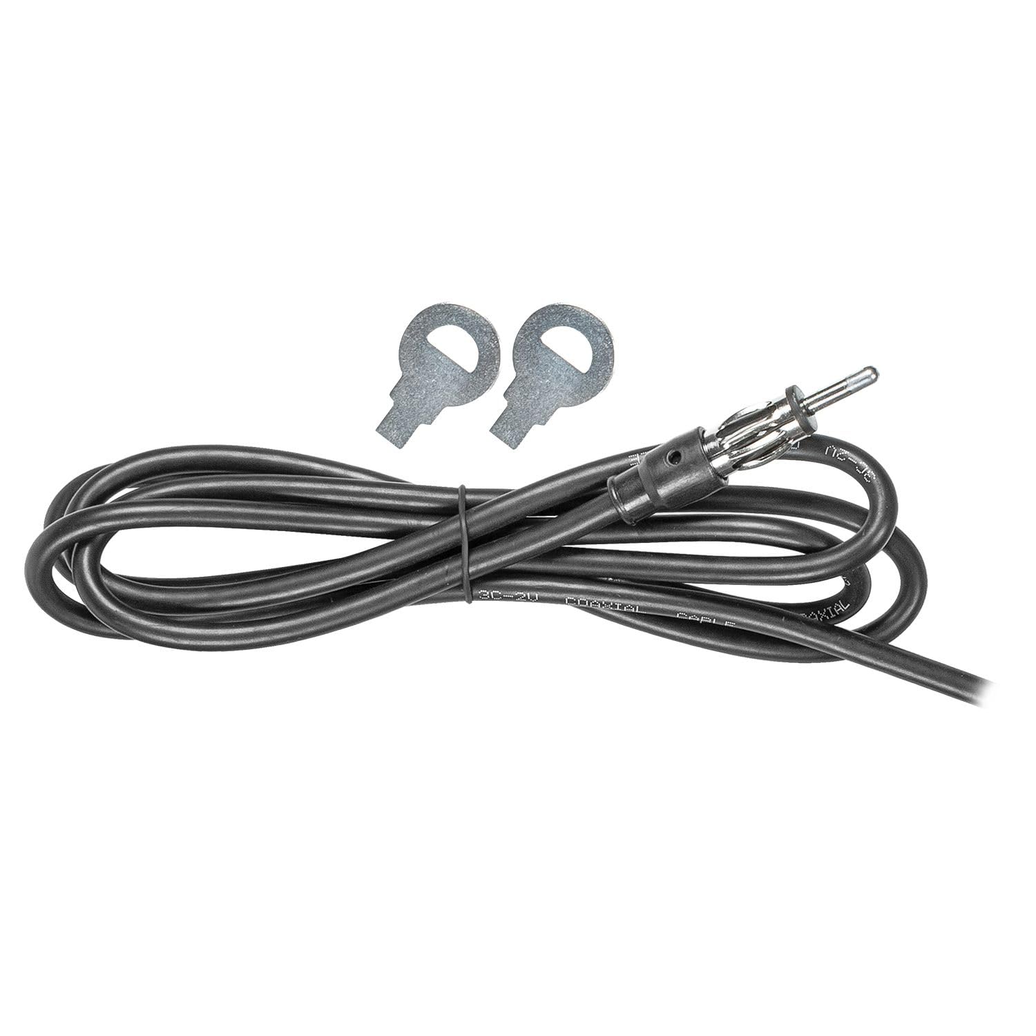 Guardabarros Universal Telescópico 1,2 m Cable Enchufe DIN Aspecto Cromado