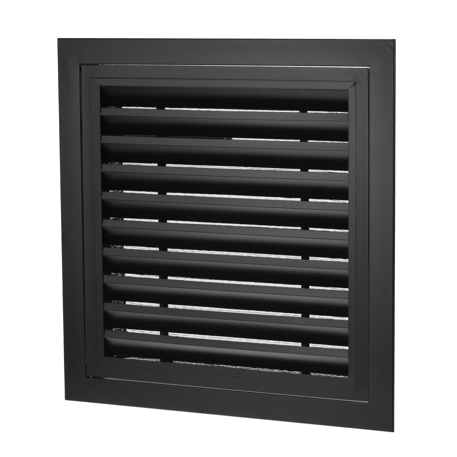 PATIKIL Rejilla De Retorno De Aire De 16" X 16", Rejilla Lineal De Aleación De Aluminio Con Filtro De Malla Extraíble Para Paredes Techos Suelos Y Sistemas HVAC, Negro