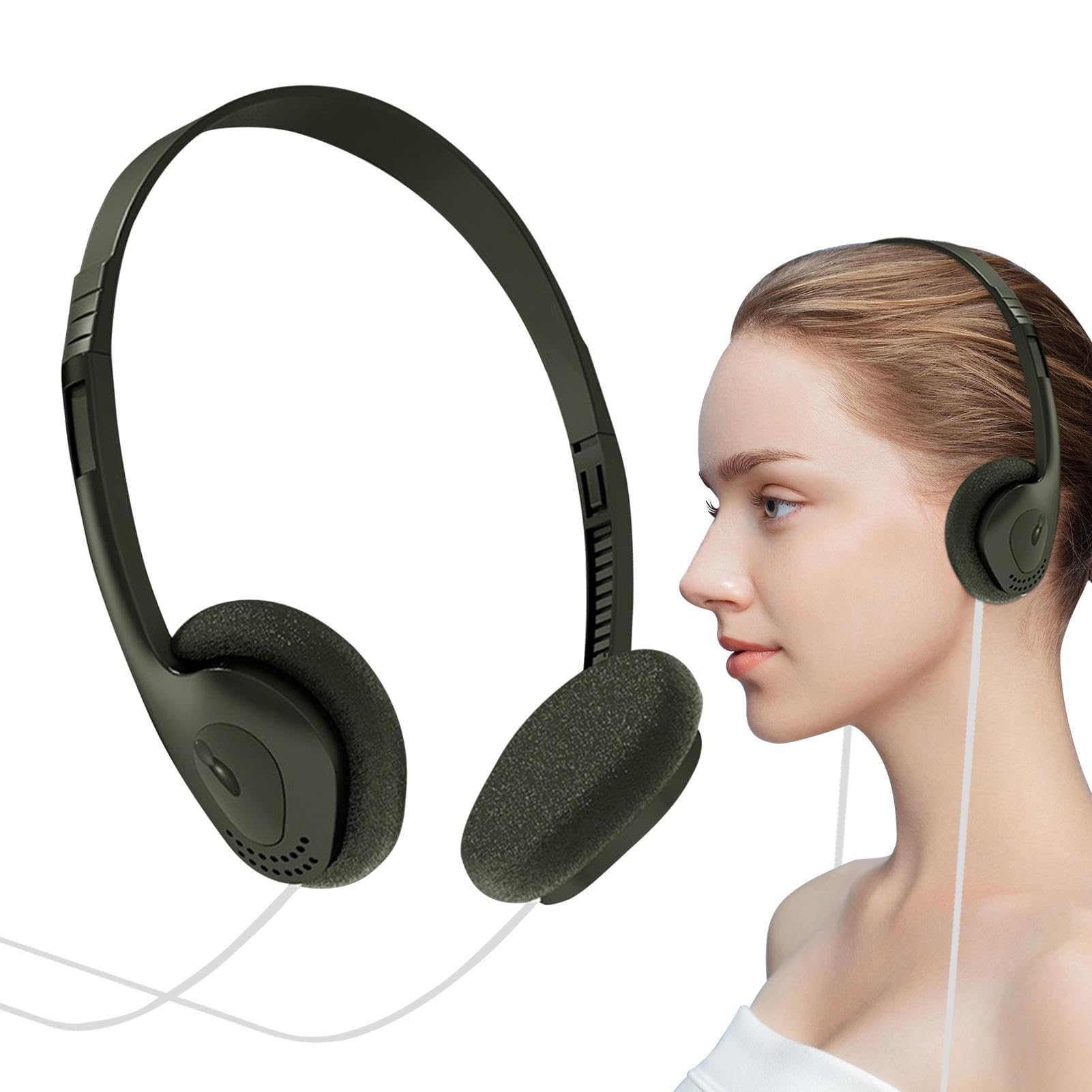 Amazon.co.jp: レトロヘッドフォン | 軽量 ポータブルスタイル