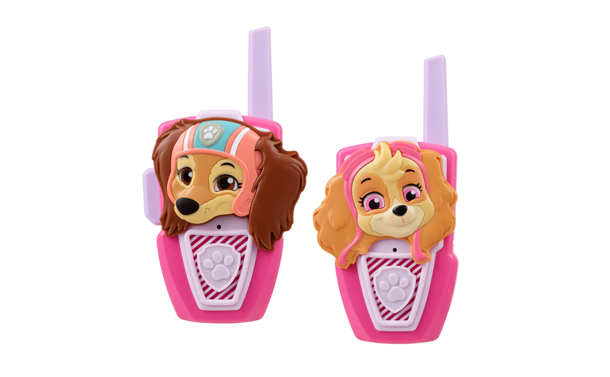 eKids Paw Patrol Skye Liberty Walkie Talkies for Kids, Static Free and Extended Range, Indoor and Outdoor Toys (Skye Liberty)