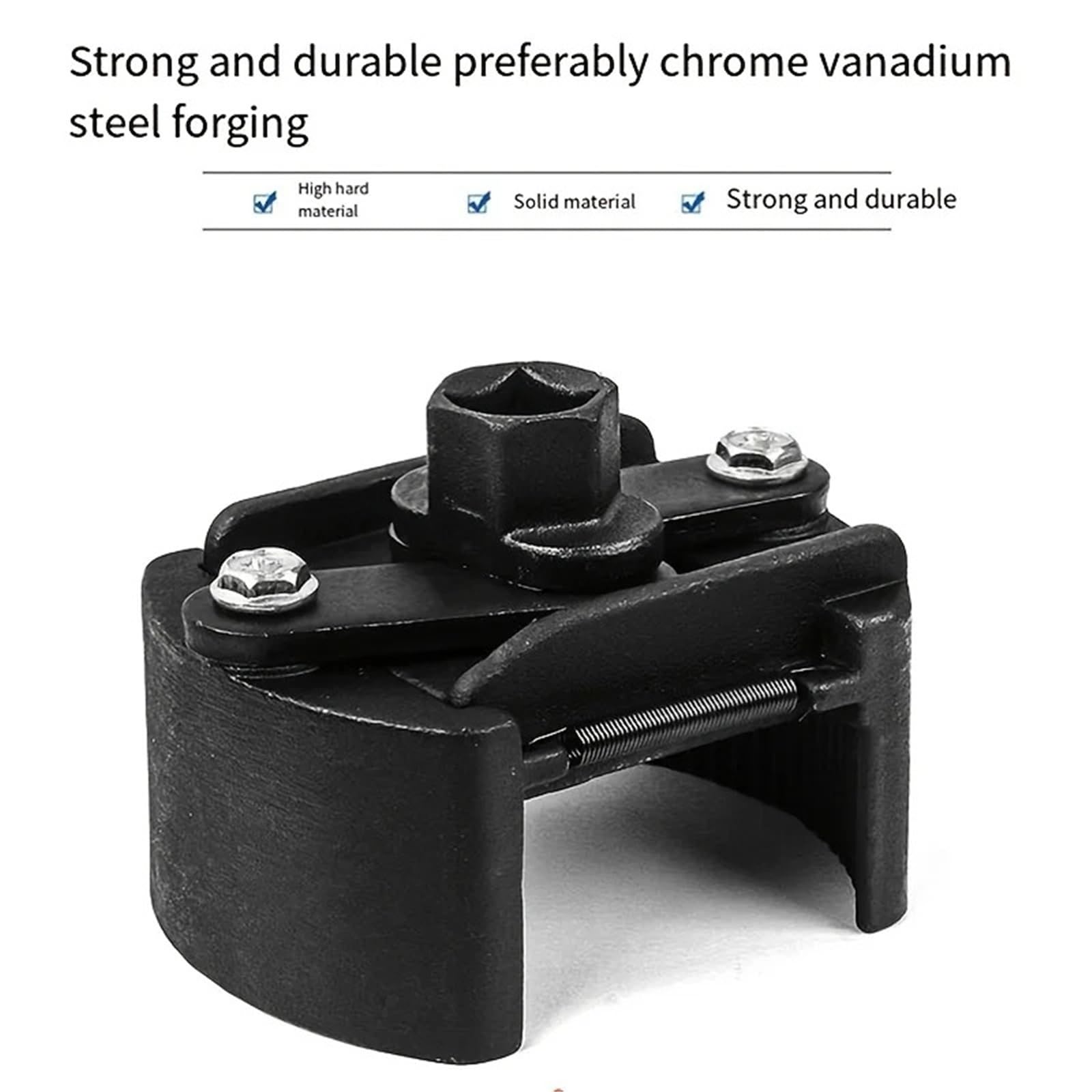 Llave Filtro Aceite Oil Filter Wrench | Adjustable Steel Spanner Removal Tool 60-80mm for Auto Truck